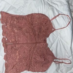 Pink crop top size M